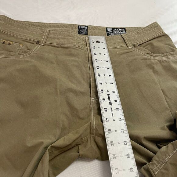 Kuhl Pants Mens 40X29 Cargo Hiking Pocket Straight Fit Dark Olive Casual Revolvr - Picture 5 of 13